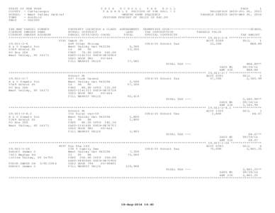 STATE OF NEW YORK COUNTY - Cattaraugus SCHOOL - West Valley Central TOWN - Ashford SWIS