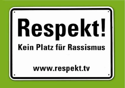 »Ich zeige Respekt! Und Du?« Jürgen Klopp, Meistertrainer von Borussia Dortmund 2011 und 2012, unterstützt die