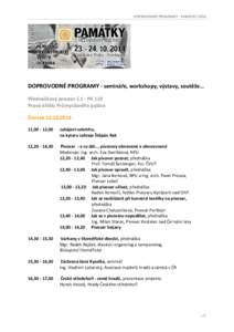 PAMATKY 2014_doprovodne programy