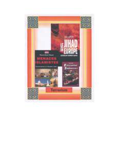 Terrorism Issues[removed]Full/Partial Subscribers Cultures et conflits. 44, Défense et identités : un contexte sécuritaire global ? Harmattan, [removed]p. Euro 18,00 - $26.00 Tente de répondre à ces questions : quel