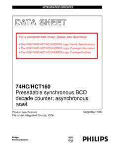 INTEGRATED CIRCUITS  DATA SHEET