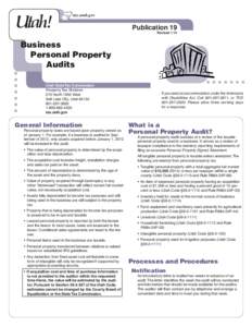 tax.utah.gov  Publication 19 Revised[removed]Business