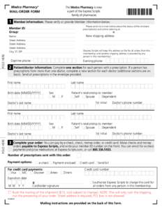 Medco Pharmacy MAIL-ORDER FORM ® 1