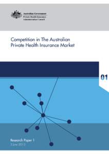 Private Health Insurance Administration Council Competition in The Australian Private Health Insurance Market