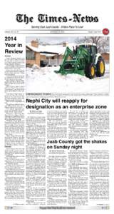Serving East Juab County - A Nice Place To Live! Volume 112, No. 53 December 31, 2014	  Single Copy Price