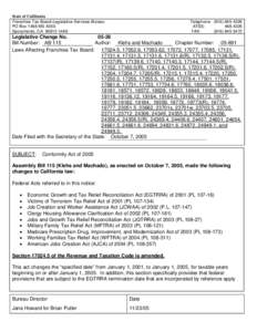 Legislative Change[removed]AB 115