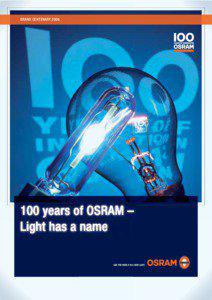 BRAND CENTENARY[removed]years of OSRAM –