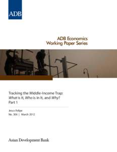 ADB Economics Working Paper Series Tracking the Middle-Income Trap: What is It, Who is in It, and Why? Part 1