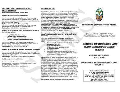 Academic transfer / Education in Kenya / Kenya Certificate of Secondary Education / Academic term / Course credit / Diplom / Grade / Machakos Institute of Technology / Education / Academia / Knowledge