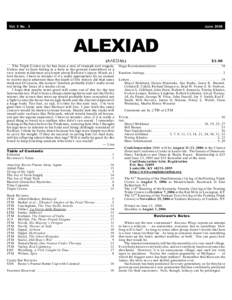 Vol. 5 No . 3  June 2006 ALEXIAD ( !7+=3!) )