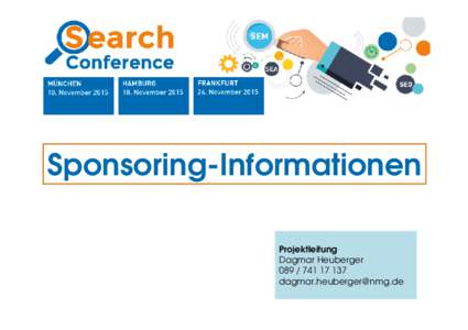 Sponsoring-Informationen Projektleitung Dagmar Heuberger 