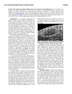 Planetary science / Igneous rocks / Igneous petrology / Volcanology / Plate tectonics / Geology of the Moon / KREEP / Moon / Crust / Geology / Petrology / Lunar science