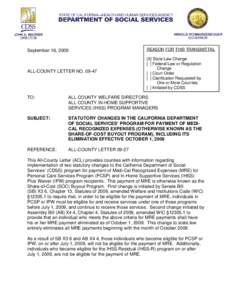 Meal /  Ready-to-Eat / California Department of Social Services / WIC / Government / United States / Federal assistance in the United States / Government of California / Medi-Cal