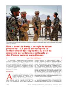 P h o t o d u M D N , I S X , p a r l e c a p i t a i n e H e n r y L e u n g  Des Canadiens communiquent avec des signaleurs de la 6e Force mobile d’intervention de l’Armée nationale afghane à Kaboul