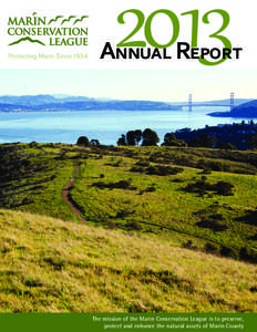 Protecting Marin Since[removed]Annual Report