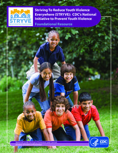 Striving To Reduce Youth Violence Everywhere (STRYVE): CDC’s National Initiative to Prevent Youth Violence Foundational Resource  National Center for Injury Prevention and Control