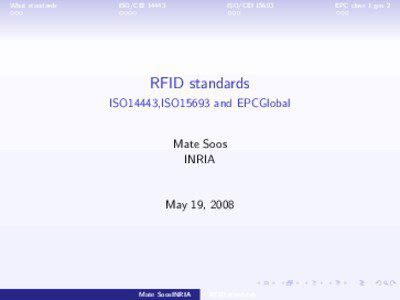 What standards  ISO/CEI 14443