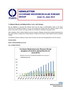 NEWSLETTER COCHRANE NEUROMUSCULAR DISEASE GROUP Issue 32, June[removed]Editorial Board and Editorial Base news and changes