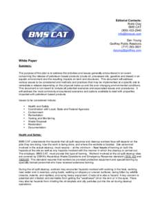 Editorial Contacts: Robb Clay BMS CAT[removed]removed] Dan Young