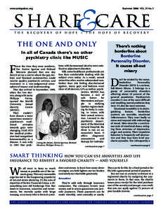 www.amiquebec.org  Summer 2006 VOL. 29 No. 3 S hare Care T h e