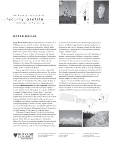 d a l h o u s i e  u n i v e r s i t y faculty profile architecture