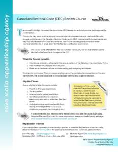 CEC Review Course Information