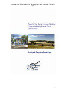 Report of the Social Inclusion Working Group into Minority Faith & Ethnic Communities in the District 2010