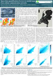Space-time quantification of errors in rainfall maps from cellular communication networks Manuel F. Rios-Gaona1,