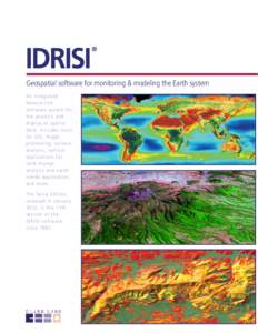 IDRISI / Statistics / Geography / Data mining / Geospatial analysis / Regression analysis / 3D computer graphics software / SPRING / Georeference / GIS software / Geographic information systems / Science