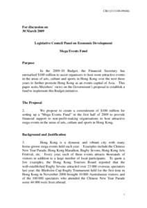 Microsoft Word - ED Panel Paper_Mega Events Fund_Final[removed]doc