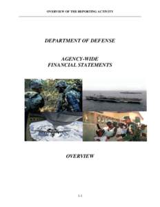 OVERVIEW OF THE REPORTING ACTIVITY ______________________________________________________________________________ DEPARTMENT OF DEFENSE  AGENCY-WIDE