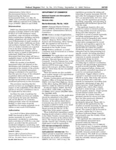 Fisheries science / National Marine Fisheries Service / Sebastidae / Magnuson–Stevens Fishery Conservation and Management Act / Endangered Species Act / Marine Mammal Protection Act / U.S. Regional Fishery Management Councils / National Oceanic and Atmospheric Administration / Fisheries management / Environment / Fish / Conservation in the United States