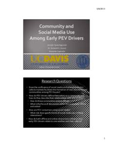 Microsoft PowerPoint - TyreeHageman_Community and Social Media Use Among Early PEV Drivers_DOE