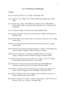 Microsoft Word - Williamson Bibliography.doc