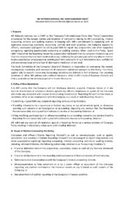 ARI NETWORK SERVICES, INC. WHISTLEBLOWER POLICY Reviewed April 2016 and Revised Effective March 10, 2014 I. Purpose ARI Network Services, Inc.’s (“ARI” or the “Company”) Whistleblower Policy (the “Policy”) 