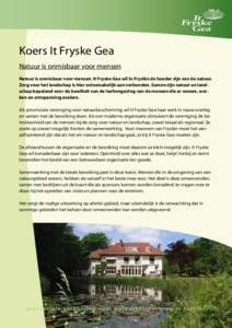 Fryske Gea - Excursie Ottema Wiersmareservaat