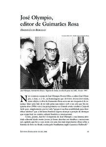 José Olympio,  editor de Guimarães Rosa