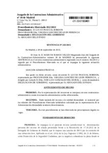 Juzgado de lo Contencioso-Administrativo nº 30 de Madrid C/ Gran Vía, 52 , PlantaNIG: 