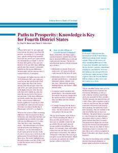 Paths to Prosperity: Knowledge is Key
for Fourth District States