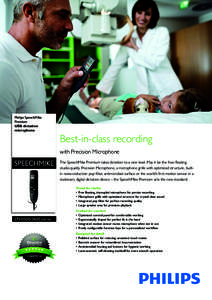 Philips SpeechMike Premium USB dictation microphone  Best-in-class recording