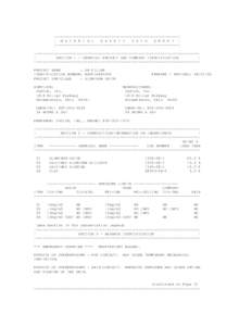 Environmental law / Health sciences / Industrial hygiene / Material safety data sheet / Dangerous goods / Right to know / Workplace Hazardous Materials Information System / California Proposition 65 / CAS registry number / Health / Safety / Prevention