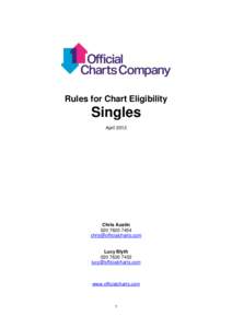 Rules for Chart Eligibility  Singles