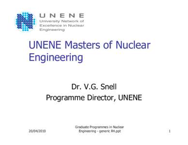 Microsoft PowerPoint - Graduate Programmes in Nuclear Engineering - generic R4.ppt