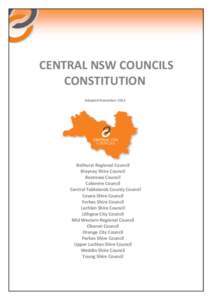 CENTRAL WEST REGIONAL ORGANISATION OF COUNCILS