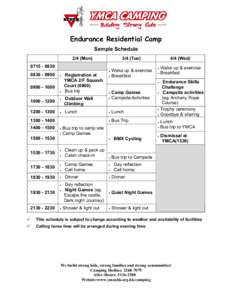 Microsoft Word - 12PCR[removed]Endurance Residential Camp _TT_.doc