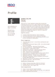 Profile KARINA COLLINS Partner Consulting  [removed]