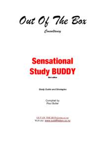 Out Of The Box Consultancy Sensational Study BUDDY third edition