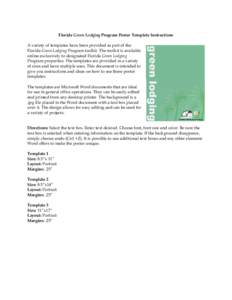 Microsoft Word[removed]GL Poster Template Instructions