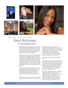 1 2 Author and Teacher…  Ester Nicholson