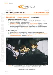 Marmota							ASX:	MEU ASX	ANNOUNCEMENT	  																		27	April	2018